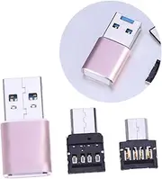 BRIGHTFUFU OTG Reader Type C Micro USB Mini Adapter for Smartphones and Tablets Connect Flash Drives Keyboards Mice with USB Devices Effortlessly Random Color