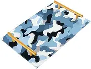 Camouflage Blue Decorative Breakfast Tray with Handles Decorative Serving Trays for Jewelry Perfume for Drink Serving bandeja para servir con asas