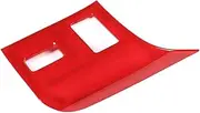 ABS Material Car Seat Heating Adjustment Button Frame Cover Trim Stickers Compatible for Subaru BRZ Toyota 86 2022 Car Accessories(Red)