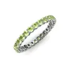 TriJewels Peridot Shared Prong Womens Eternity Ring 1.70 ctw* 14K Gold JP:149718