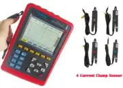 Power Quality Analyzer Meter Monitor with Current Clamp 10mA~10A Jaw Size φ8mm