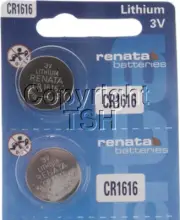 2 pc CR 1616 Renata Lithium Watch Batteries