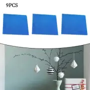 9Pcs 15CM Square Mirror Tile Wall-Stickers-Decal Home Living Room Decor