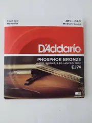 D'Addario EJ74 Mandolin Strings, Phosphor Bronze, Medium, 11-40 Free Shipping!!!