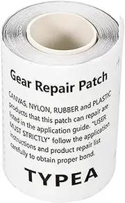 Repair Patch, Waterproof TPU Repair Tape Don't Need Glue Fit for PVC Nylon Canvas Artificial Leather Rubber