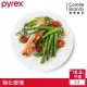 (任選) 【美國康寧 CORELLE】PYREX 靚白強化玻璃餐盤10.5吋
