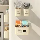 Wall Mounted Spice Storage Rack Punch-free Refrigerator Hanging Holder Kitchen