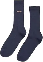 [Vans] Mens Unisex Branded Socks Size 5.5-8 UK in Navy Blue with Orange Branding, Navy Blue, 7.5-9 US