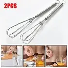 2 stücke Mini Edelstahl Ballon Draht Schneebesen Manuelle Schneebesen Mixer...