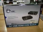 SIIG 2X1 USB HDMI KVM Switch CE-KV0011-S1 Store Stock Never Used