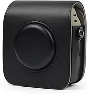 BLBMTCBCAG Camera Bags PU Leather Retro Shoulder Strap Bag Camera Protective Case Fit for FUJIFILM Instax Fit for Square SQ20 SQ10 Camera Protection(Black)