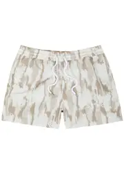 Frescobol carioca Sport Printed Shell Swim Shorts - Beige - L L