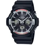 【CASIO 卡西歐】G-SHOCK 強悍風格太陽能雙顯腕錶(GAS-100-1A)