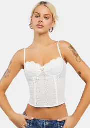 [Edikted] Tabi Cotton Lace Corset