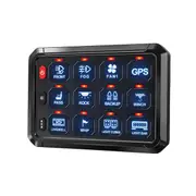 12 Gang Switch Panel Bluetooth RGB Switch Pod 12v Switch Panel for Car Truck Offroad RV Campers Van Photo Color