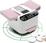 Yatics 5th All in One Card Shuffler and Dealer | Hands Free Shuffling or Dealing | One-Touch Deal After Shuffle| RC Card Calling| Multi-Card Dealing and More - White, Woks with UNO, Poker, More