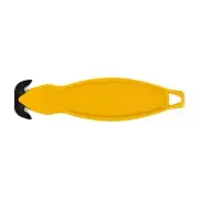 Klever Safety Cutter,Disp,5-3/4 in.,Yellow,PK10 KCJ-2Y Klever KCJ-2Y