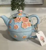 Stacking Teapot & Teacup - Hand Painted