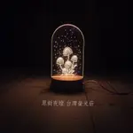 原創 台灣螢光菇夜燈(金星小菇) 壓克力小夜燈