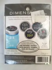 Dimensions "Jar Topper" Cross Stitch Kit Makes 4 Size 2.75"