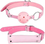 2 Pcs Sex toy with Mouth Gag for Couple BDSM Restraints Kit Sex Toys Bondage Set Pink