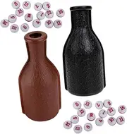 PHENOFICE Pool Game Accessory 2 Pack Billiards Cup Snooker Bottle Props Plastic Billiard Balls Dice for Parties