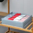 Wardrobe Organizer Ventilated Saving Space 16 Grids Socks Closet Organizer