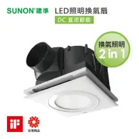 在飛比找momo購物網優惠-【SUNON建準】超節能DC直流LED帶燈換氣扇BVT21A