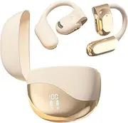 Open-Ear Headphone - Wireless Over-Ear Headphones, Bone Conduction Open-Ear Headphones | LED Display Clear Running Over-Ear Headphones, Calls Noise Reduction Smartphone Earbuds for Learning Fishing