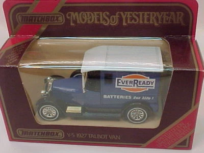 MATCHBOX LESNEY MODELS OF YESTERYEAR 1:47 Y-5 1927 TALBOT EVERREADY NEW IN BOX