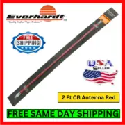 Everhardt MS-1 CB Mobile Base Station Scanner Antenna 2' Red Tiger Series Kit