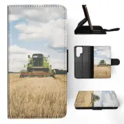 FLIP CASE FOR SAMSUNG GALAXY|FARMERS TRACTOR WHEATFIELD JOB