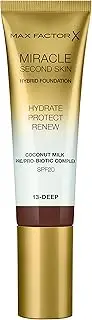 Max Factor Miracle Second Skin Hydrating Foundation Deep 30ml