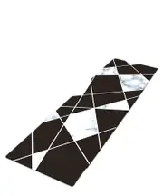 Non-Slip Home PVC Anti-Oil Waterproof Floor Mat Door Mat Kitchen Mat Black White