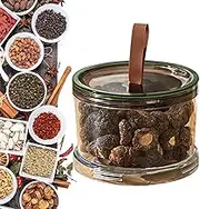 Seasoning Containers - Empty Seasoning Jars,Space-Saving Stackable Bottle with Silicone Seal Organization for Kitchen Home Cabinet Counter
