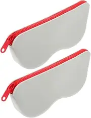 [SAFIGLE] 2pcs Silicone Case Lightweight Eyeglass Pouch for Men and Women Squeeze Drop Holder Dustproof Storage for Sunglasses and