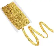 Uonlytech 1 Roll Sequin Braid Trim Durable DIY Ribbon for Sewing Crafting Yards Webbing for Garment Accessories Home Embellishments