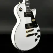Epiphone / Inspired by Gibson Les Paul Custom Alpine White SN 24101530213 Guitar
