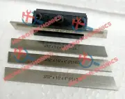 Lathe Clamp Type Parting Cut Off Tool Holder 10mm Shank With 1/2" HSS Blade x 4