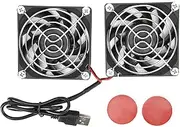5V USB Router Cooling Fan Heat Dissipation Tool Cooler for RT-AC68U AC86U EX6200 Tengda AC15 with 45cm Cable Removable Sticker