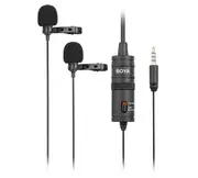 Boya BY-M1DM Dual Lavalier Microphone for Smartphones & DSLR