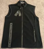 Men's Greyson Algonquin Primaloft Black Fleece Golf Vest MSP22049 Small