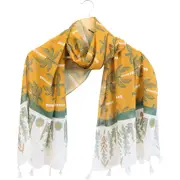 LVD Scarf/Sarong Women's Beach Shawl Cover Up 90x180cm Polyester Block Print