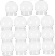 Simple Design Plastic DIY Snow Globes with 15pcs Empty Water Globes for Decorative Craft Creation