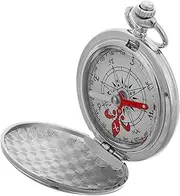 [KOMBIUDA] Elegant Night Light Compass Vintage Pocket Watch Design Zinc Alloy Men's Women's Outdoor Accessory