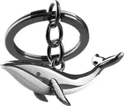 Metalmorphose Miniature 3D Metal Keychain - Whale, Whitehill MTM146-01