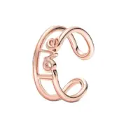 Pandora 180077C00-52 ME Love Open Ring - 14k Rose Gold-Plated, Size