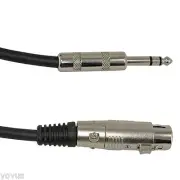 PLoYnk audio 1/4 TRS to 3 pin XLR female balanced shielded microphone cable cord