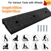 1m Rubber Leveling Driveway Kerb Ramp Threshold Ramp W/Fixing Heavy Duty 5t Load