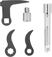 RIZGHWOY Pry Bar Adaptor Head High Strength Crowbar 1/2 and 3/8 Star 1/2 Square L Type Removal Tools for Demolition Material Handling